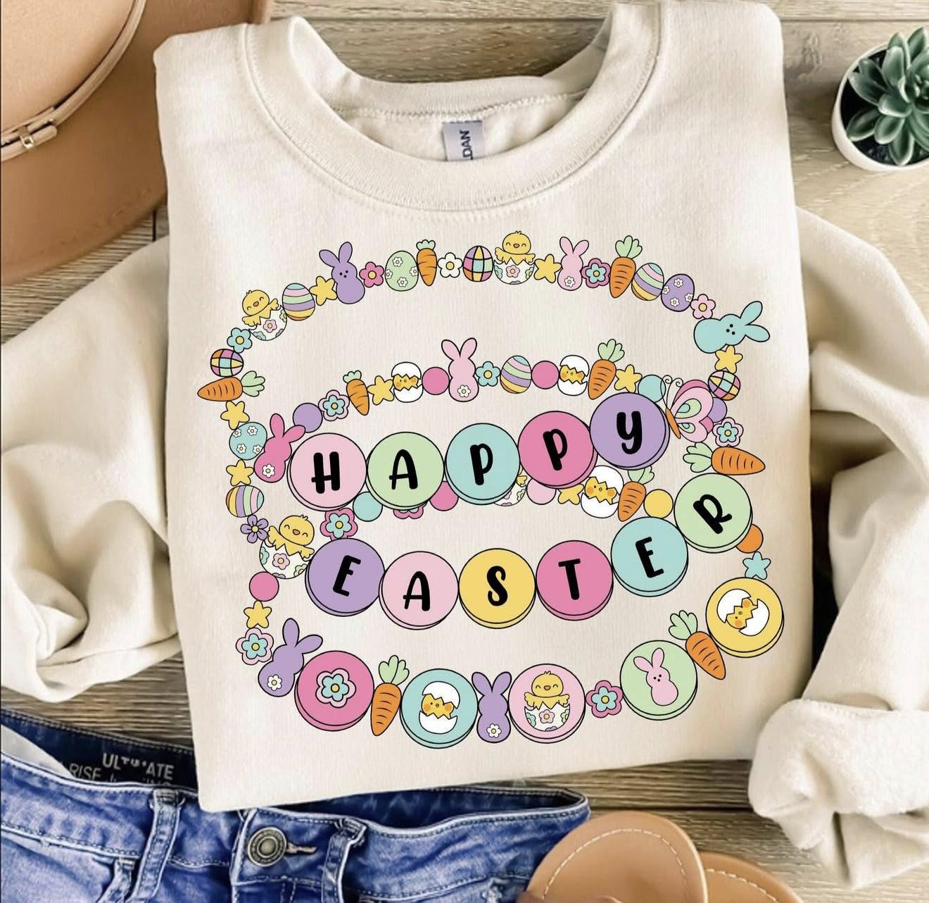 Happy Easter Friendship Bracelets Tee - Kids