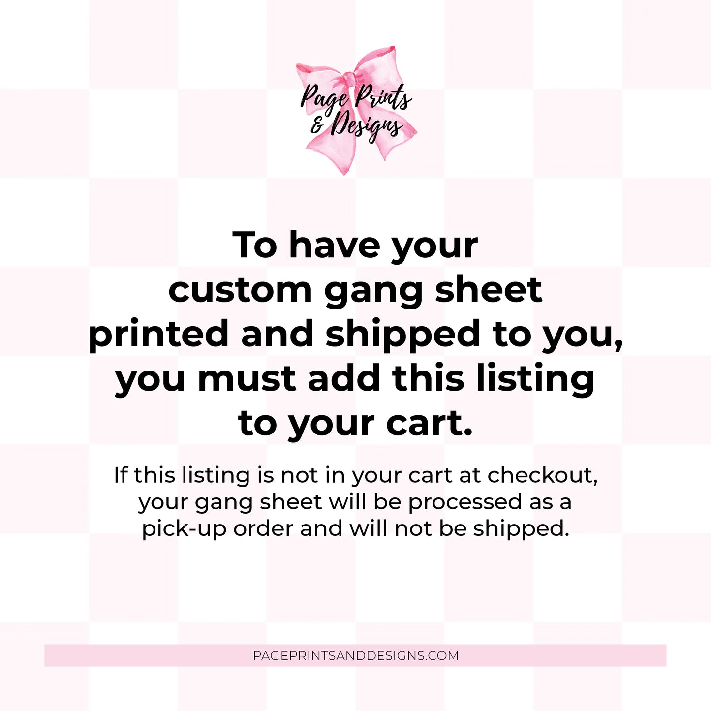 Gang Sheet Flat-Rate Shipping