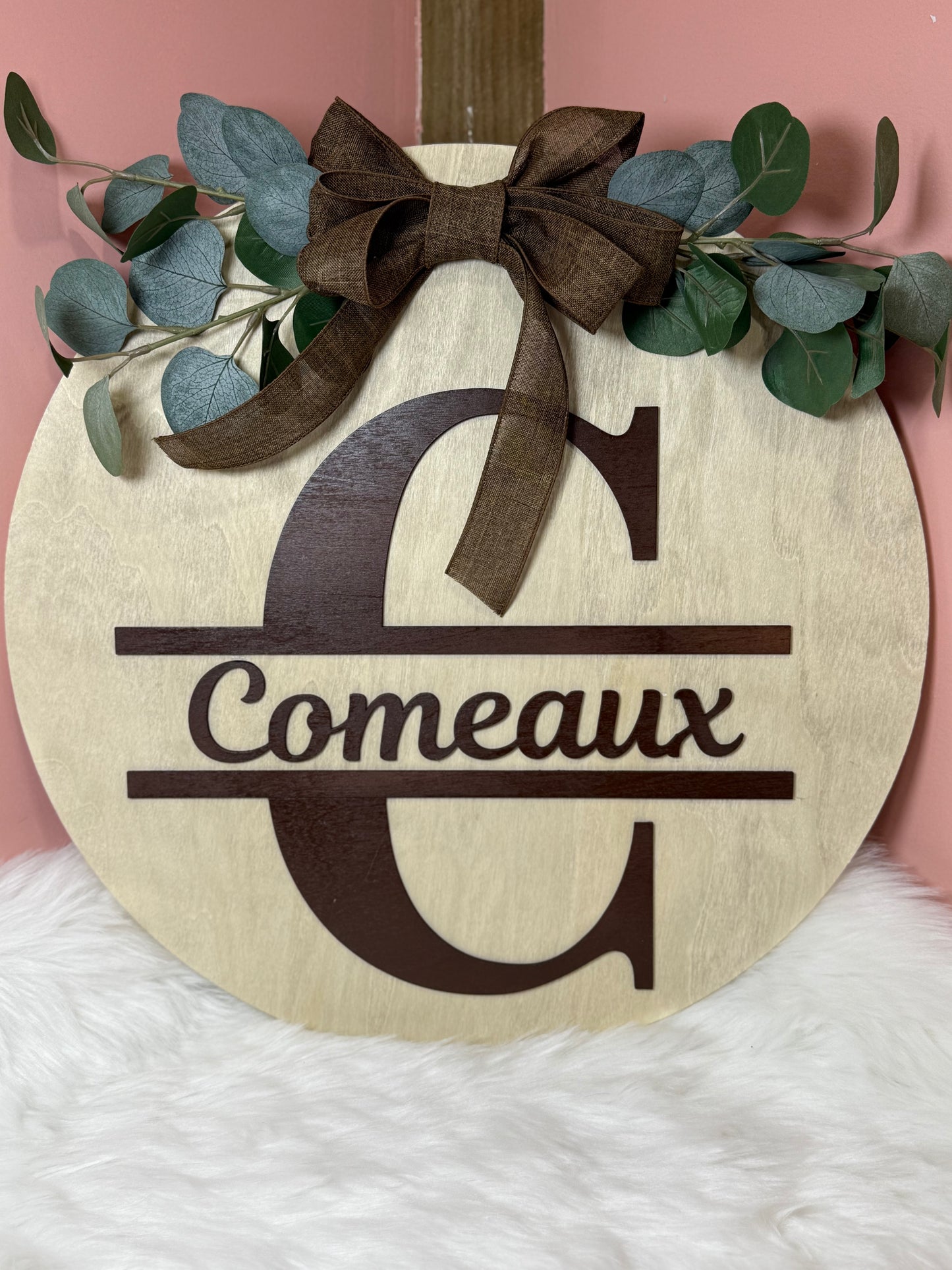 Custom Layered Last Name Wooden Sign