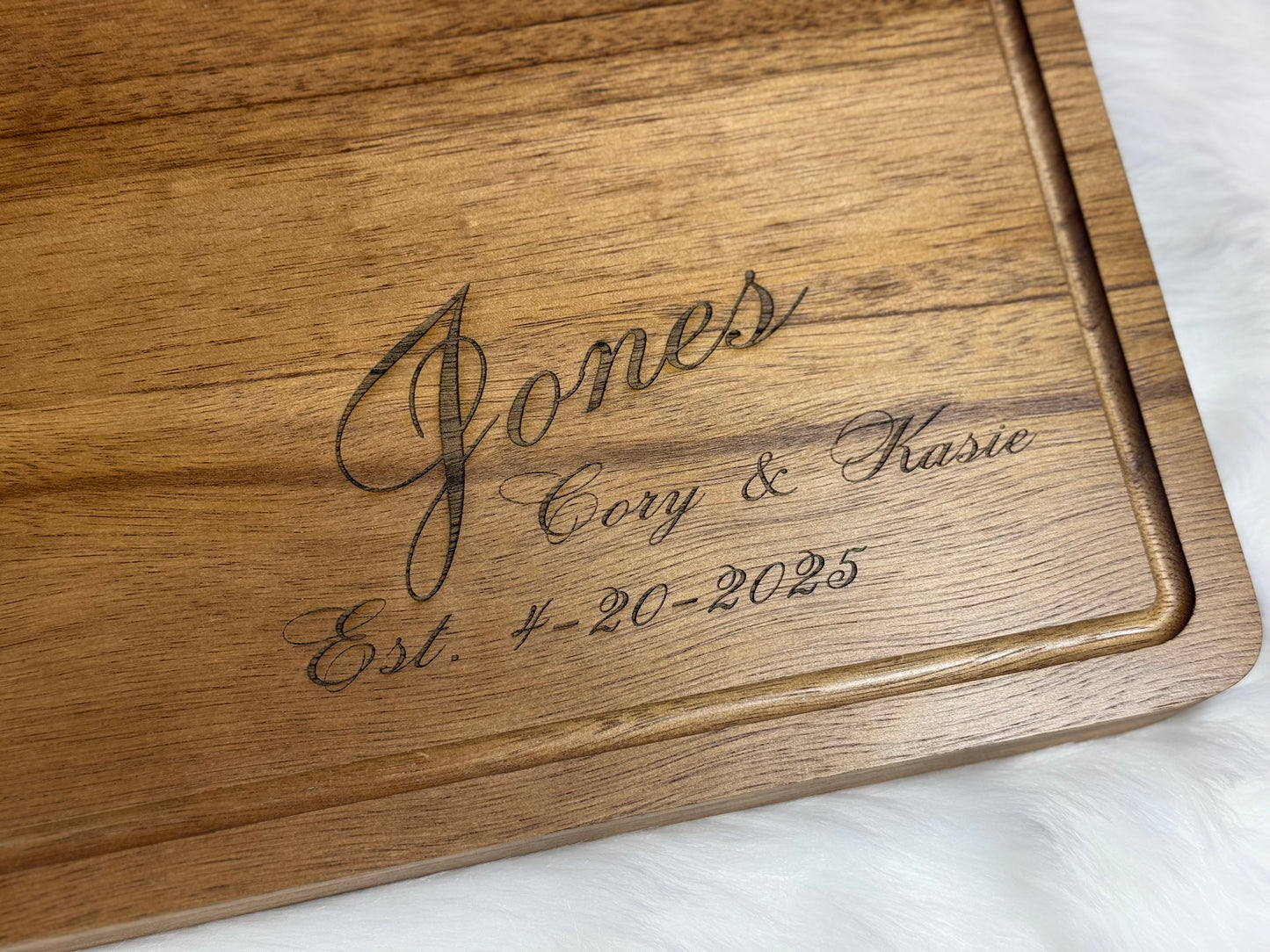 Custom Engraved Wooden Cutting Board