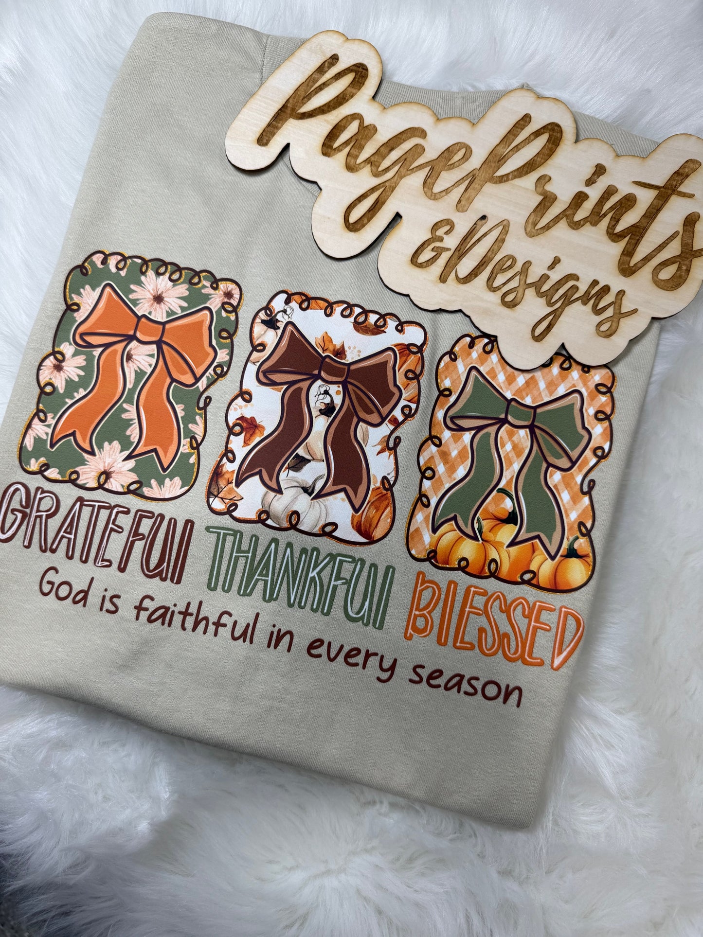 Grateful Thankful Blessed T-Shirt