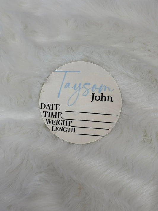 Birth Details Sign