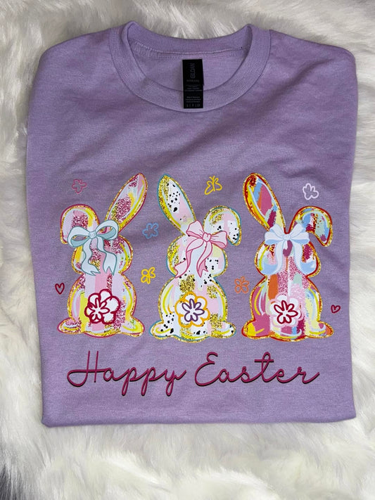 Happy Easter Bunnies Shirt - Kids