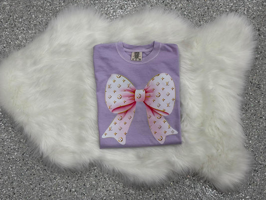 Louis Vuitton Logo Bow Tee - Kids