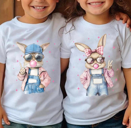 Bubblegum Bunny Tee - Kids