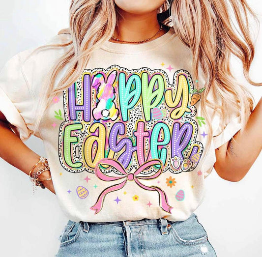 Colorful Happy Easter Tee - Kids