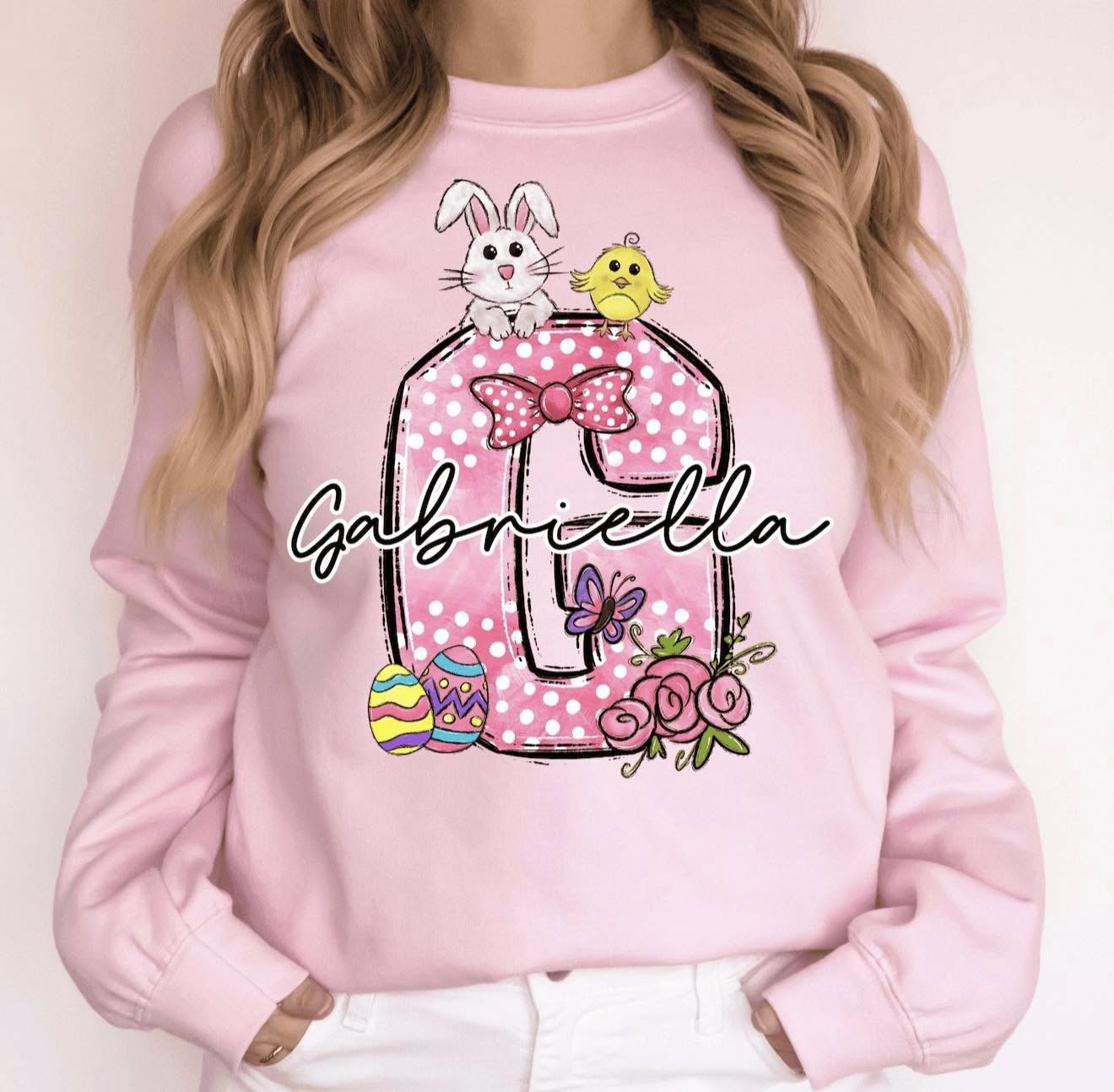 Personalized Easter Initial Shirts - Kids