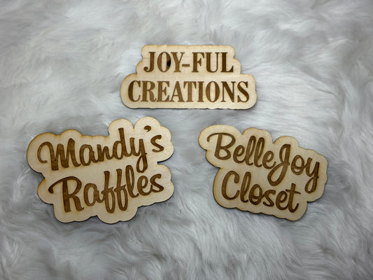 Custom Watermark Wooden Sign