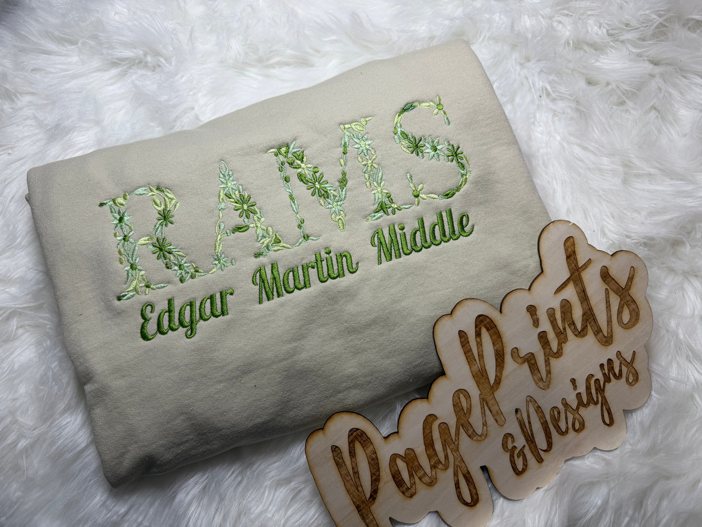 School Mascot Custom Embroidered T-Shirt