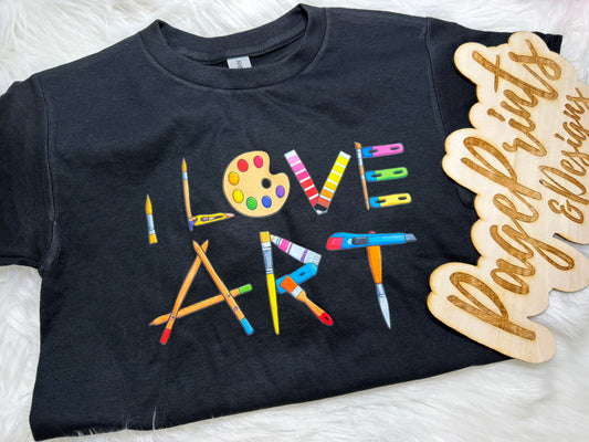 I Love Art T-Shirt