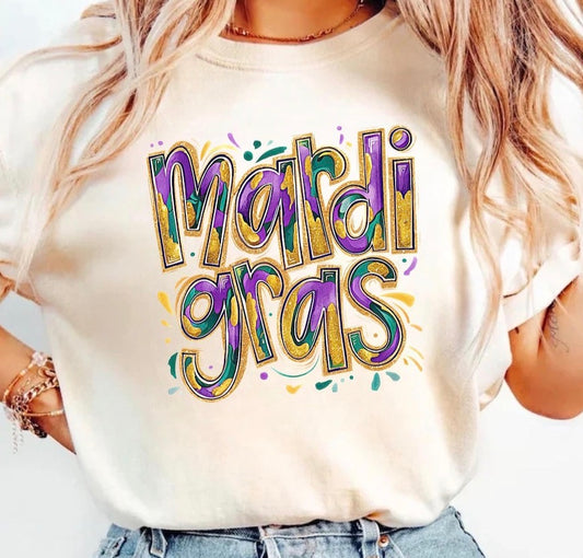 Mardi Gras Splash T-Shirt