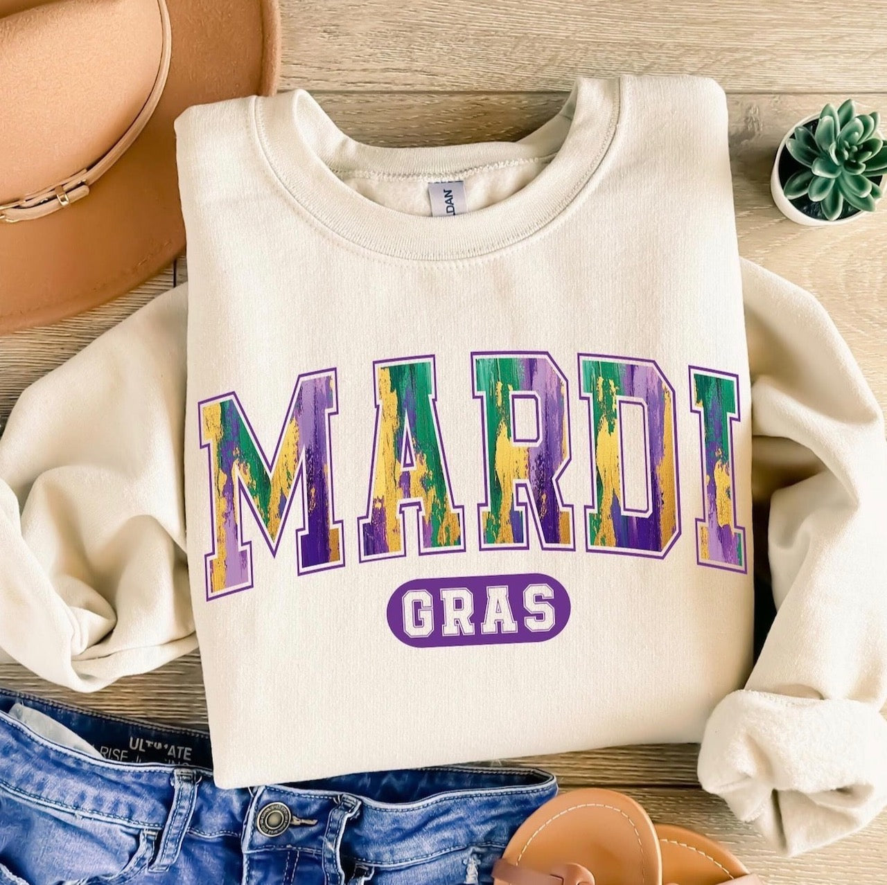 Mardi Gras Varsity T-Shirt